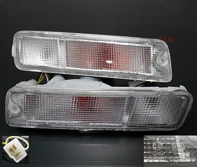 MITSUBISHI L200 1996-2006 FRONT INDICATORS CLEAR 1 PAIR O/S & N/S ANIMAL WARRIOR - Image 1 of 2