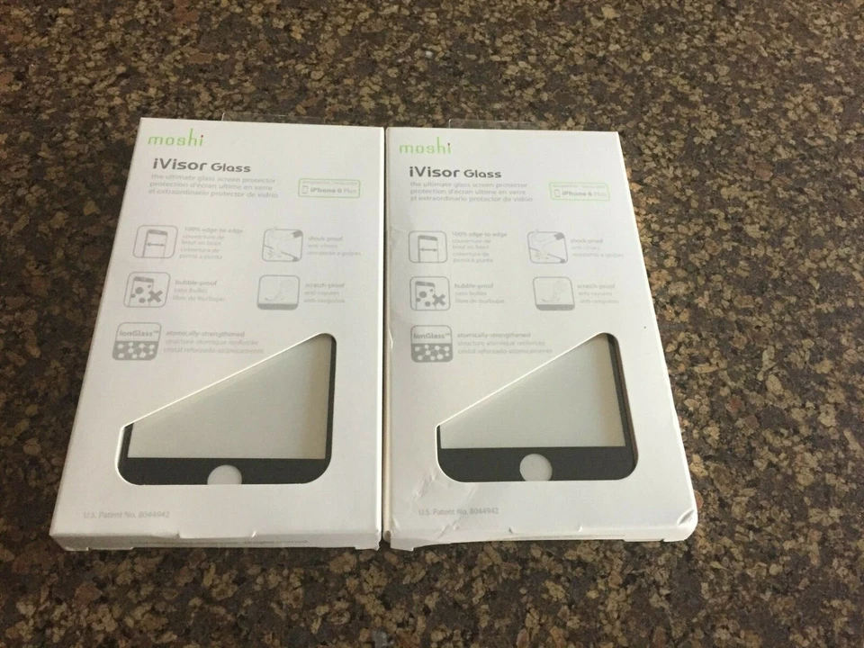 Moshi iVisor Temper Glass iPhone 6 Plus iPhone 6s Plus Screen Protector (Black)  - Image 1 of 1