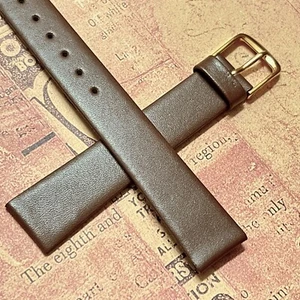 European made Calf 16mm vintage watch band Leather 1960s NOS at a bargain price - Picture 1 of 5