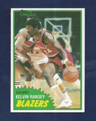 CENTERED RAZOR SHARP 1981 TOPPS BASKETBALL #88 KELVIN RANSEY .99 SHIP G422 - Image 1 of 2