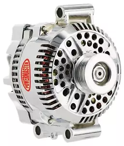 Powermaster 17750 Chrome Ford 3G 140 Amp Alternator fits Late Model Fords - Picture 1 of 4