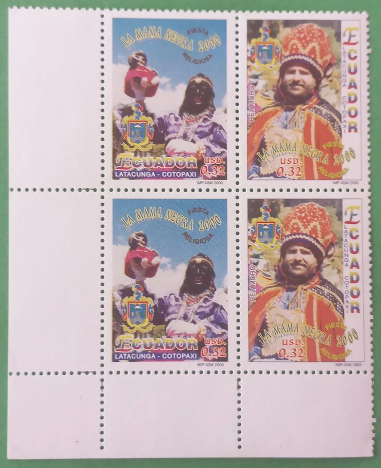Ecuador 2000 Sc#1539 Mama Negra Festival, Latacunga. (Block) - Image 1 of 1