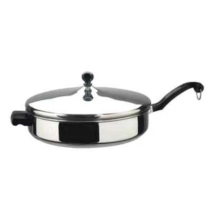 Farberware Classic Stainless Steel Covered Fry Pan 12" - Picture 1 of 2