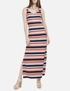Michael Kors Women Deep Slit, V Neck Sleeveless Dress Size S Casual Stretch $140 - Picture 1 of 12