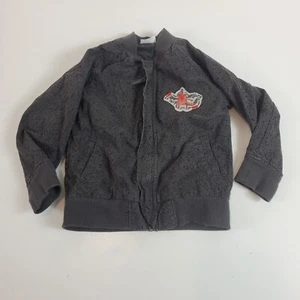 Dragons Love Tacos Boys Jackets Zip 3T Gray Black - Picture 1 of 6