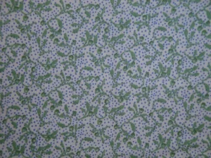 Grandma's Memories 1930's Green Blue Floral Dots Reproduction Calico Fabric - Picture 1 of 9