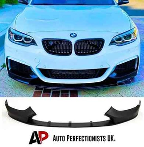 BMW 2 Series F22 F23 Gloss Black Front Splitter Spoiler Lip M Sport 2013-2021! - Picture 1 of 13