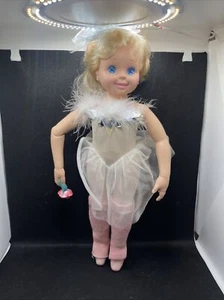 Vintage Pink 1989 Tyco My Pretty Ballerina Doll 16"  Original Dress "WORKING" - Picture 1 of 12