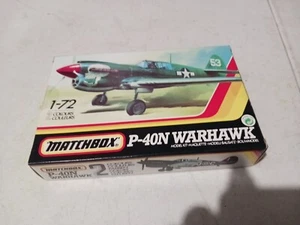 Lot 490 Rare China Made SEALED MATCHBOX LESNEY 1/72 Kit CURTIS P-40N WARHAWK - Picture 1 of 3