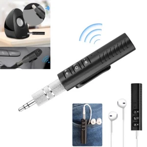 Bluetooth Receiver 3.5 mm Jack Convert AUX to Wireless Music Stereo Adapter MIC - Picture 1 of 12