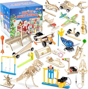 24Pcs Christmas Advent Calendar Toy STEM Kit Countdown Educational Science Build - Picture 1 of 12