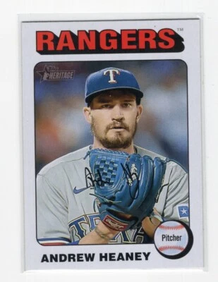 2024 Topps Heritage Andrew Heaney #478 White border Texas Rangers - Image 1 of 2