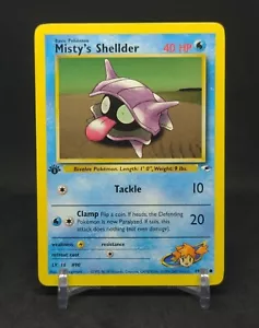 Tarjeta de Pokémon 89/132 de Misty's Shellder 1a Edición Gimnasio Héroes - Imagen 1 de 2