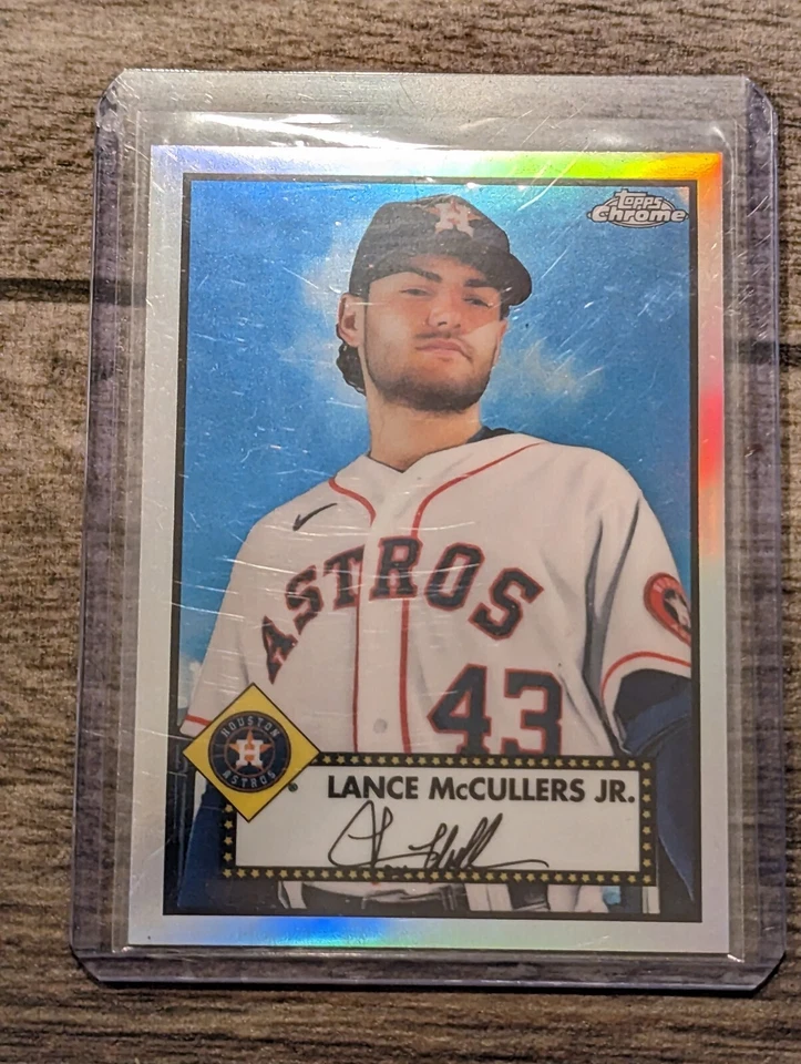 2021 Topps Chrome Platinum Anniversary Lance McCullers Jr. Refractor #404 - Image 1 of 2
