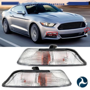 Turn Singal Light For 2015-2017 Ford Mustang Passenger+Driver Side Lens Clear - Picture 1 of 16