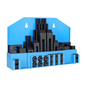 58 Piece 1/2 T-Slot Clamping Kit Mill Machinist Set W/3/8-16 Studs - Picture 1 of 21