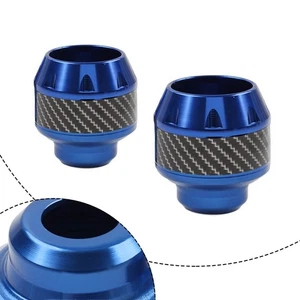 2x Universal Motorrad Gabel Sturzpads Crash Schutz Motor Kollision Schutz Blau - Bild 1 von 9