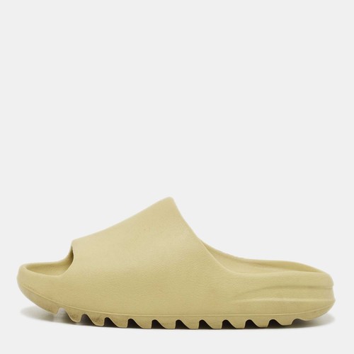 Scivoli piatti Yeezy x Adidas in resina di gomma verde taglia 40 5