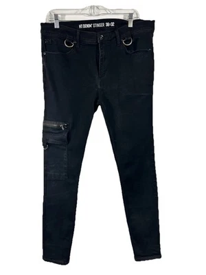 Pantalones de mezclilla para hombre Hot Topic HT Stinger talla 38x32 gótico punk grunge rock motociclista Foto 1 de 4