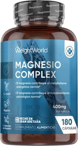 Magnesio Complex 400Mg, 180 Cápsulas, 3 Meses De Suministro - Con Citrato, Bisgl - Imagen 1 de 6