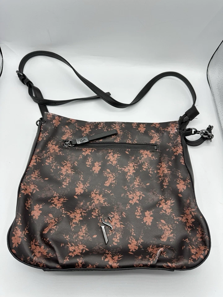 Simply Vera by Vera Wang Brown Leather Satchel Shoulder Crossbody Handbag - Image 1 of 4