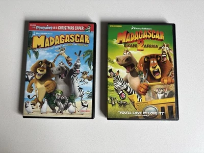 DreamWorks Madagascar 1 and 2 DVDs DVDs - Image 1 of 4
