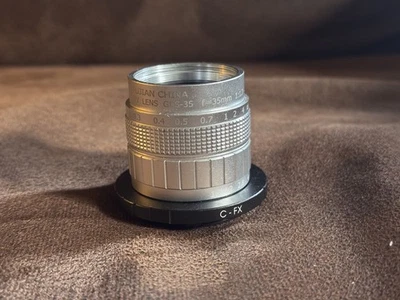 Fujian 35mm f/1.7 CCTV Lens Fixed Focal Lenses for Canon Sony C Mount Cameras  - Image 1 of 3