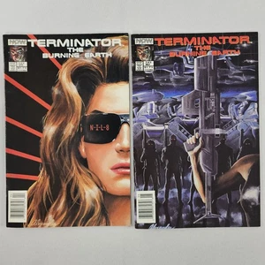 Terminator Buring Earth #2 y #3 Edad de Cobre Ross 1990 AHORA CÓMICS, por favor lea⬇ - Imagen 1 de 20