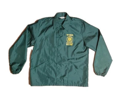 复古 Southern Railway Safe Worker Georgia 绿色尼龙夹克 尺寸 M  — 第 1/4 张图片