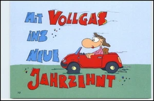 Karrich Karikatur Comic Figur Postkarte Vollgas Neue Jahrzehnt Auto Motiv-AK - Picture 1 of 1