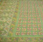 Vintage Ivory Heavy Saree Pure Silk Hand Woven Indian Sari Fabric 5YD Zari