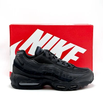 *NEW* MEN NIKE AIR MAX 95 ESSENTIAL Triple BLACK (CI3705 001), SZ 8.0 - 14.0 👍 - Image 1 of 4