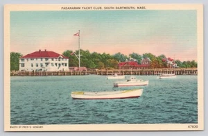 Padanaram Yacht Club, South Dartmouth Massachusetts MA Postkarte - Bild 1 von 2