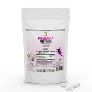 White Pueraria Mirifica Supplement 100 Caps  Powder Imported From Thailand - Picture 1 of 4