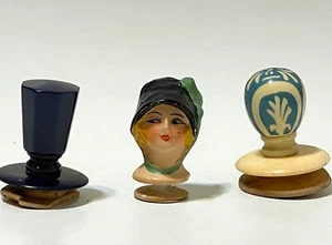 3 French Holders Antique Art Deco Rare Collectable  - Picture 1 of 8