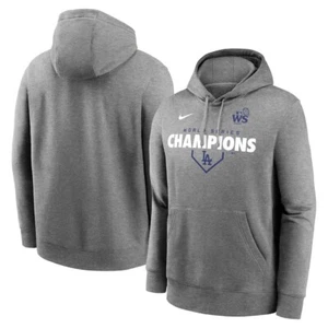 Nike Los Angeles Dodgers Hoodie 2024 World Series Champions Ohtani LA Fleece Mlb - Picture 1 of 8