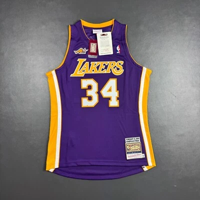 100% Authentic Shaquille O'Neal Mitchell Ness 2000 All Star Lakers Jersey 44 L - Image 1 of 4
