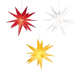 3D Leuchtstern Weihnachtsstern LED Stern Lichterkette für Außen Innen - Bild 1 von 1