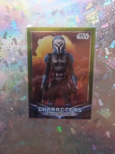 TOPPS STAR WARS MANDALORIAN C-22 PARALLELA GREEN 132/299 BO-KATAN KRYZE - Imagen 1 de 10