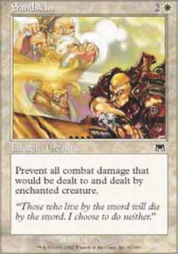 Sandskin - Foil ~ Heavily Played Onslaught MTG Magic UltimateMTG White Card - Image 1 of 1