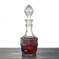 Liquor Decanter Glass Decanter Bottle with Airtight Stopper Wiskey Vodka Decor