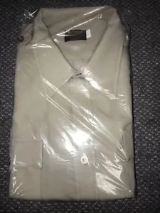 Clifton Tan Uniform Super Shirt 18 1/2 Zipper s/s - Picture 1 of 2