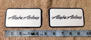 Lote de 2 parches de parches de hierro de Alaska Airlines nunca usados - Imagen 1 de 8