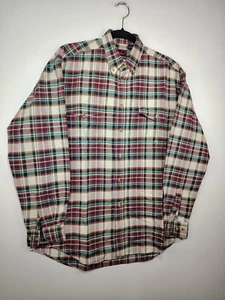 Herren Hemd Roper Rot Hellbraun Kariert Knöpfe Lang Hemd Gr. M / A+ Zustand - Bild 1 von 10