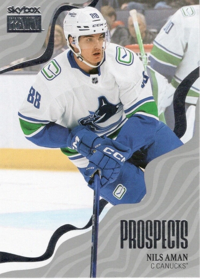 22-23 2022-23 Skybox Nils Aman Metal Universe PROSPECTS ROOKIE #PP-44 Canucks - Image 1 of 1