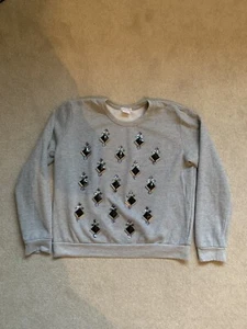 Urban Outfitters Grey Beaded Jumper Size S - Picture 1 of 2
