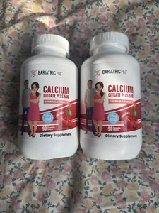 2 Pack! BariatricPal Calcium Citrate 500mg Chewable Tabs! - Cherry (Brand New!) - Picture 1 of 3