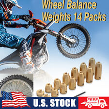 Motorcycle Wheel Balance Brass Spoke Weights 12PCS 14PCS For KTM Suzuki BMW GS
