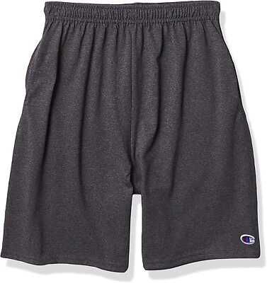 Champion Boys Kids Everyday Cotton Jersey Shorts Pockets Charcoal Heather XL - Image 1 of 2