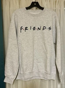 Friends TV Series Show Gray Sweatshirt Crewneck Women’s Size Medium Vintage 90’s - Picture 1 of 10